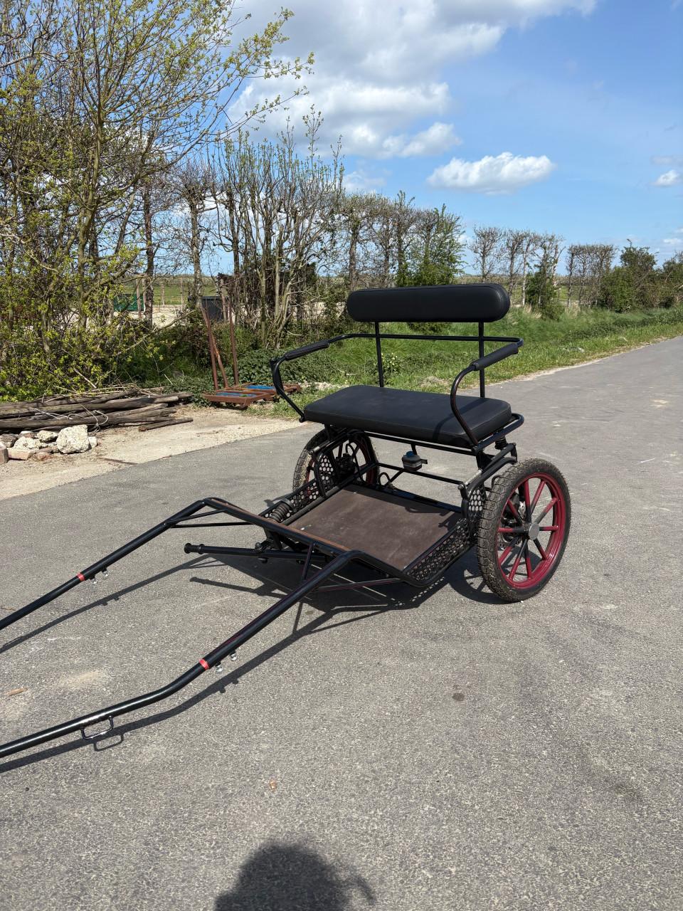 Sulky shetlander met toebehoren