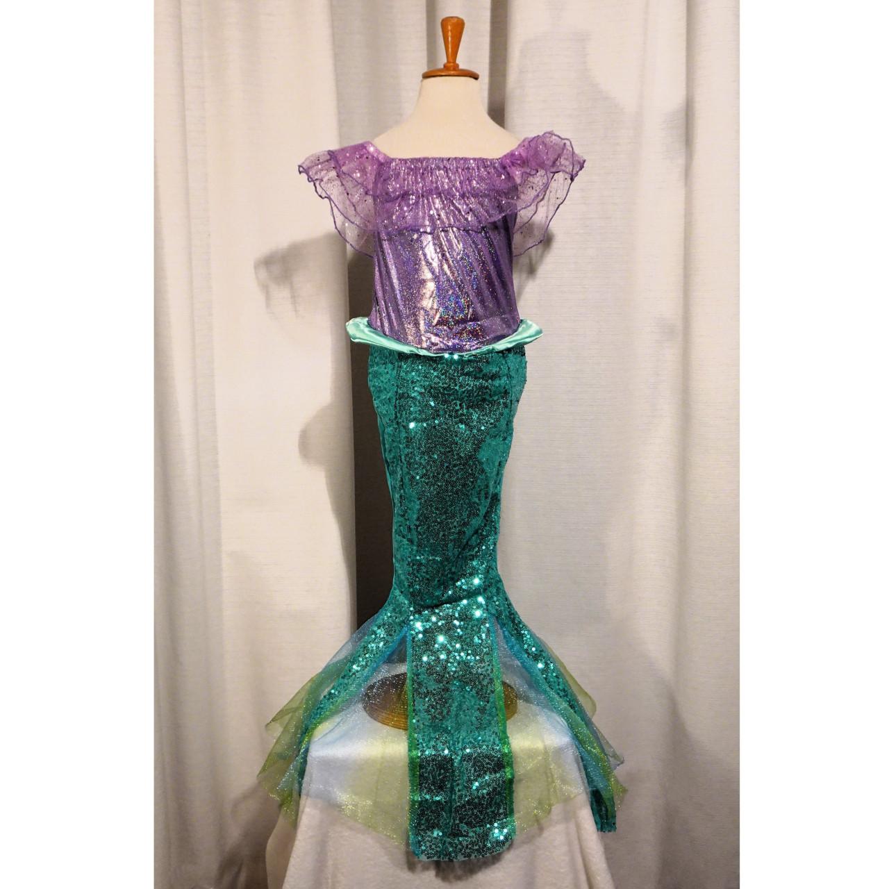 Nieuw ! Maat 164 Mooie Groene Prinses Ariël Zeemeermin Jurk