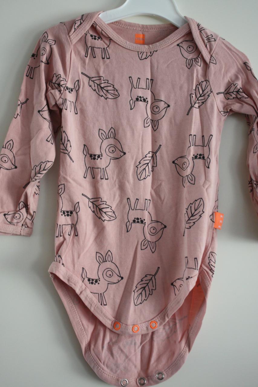 Rompertje met hertjes print  maat 74- 80