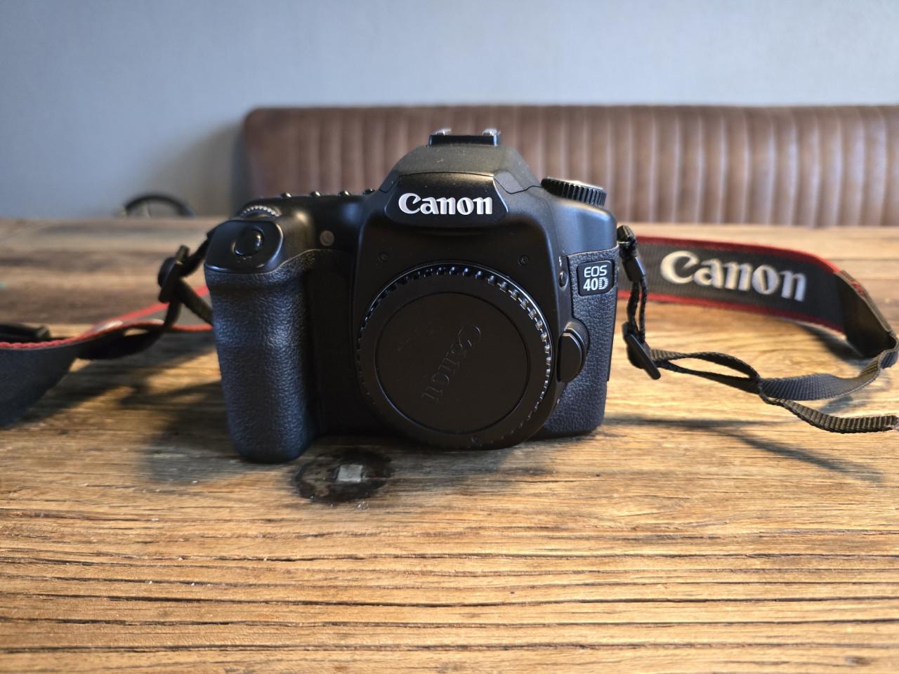Canon camera 40d met extra,s