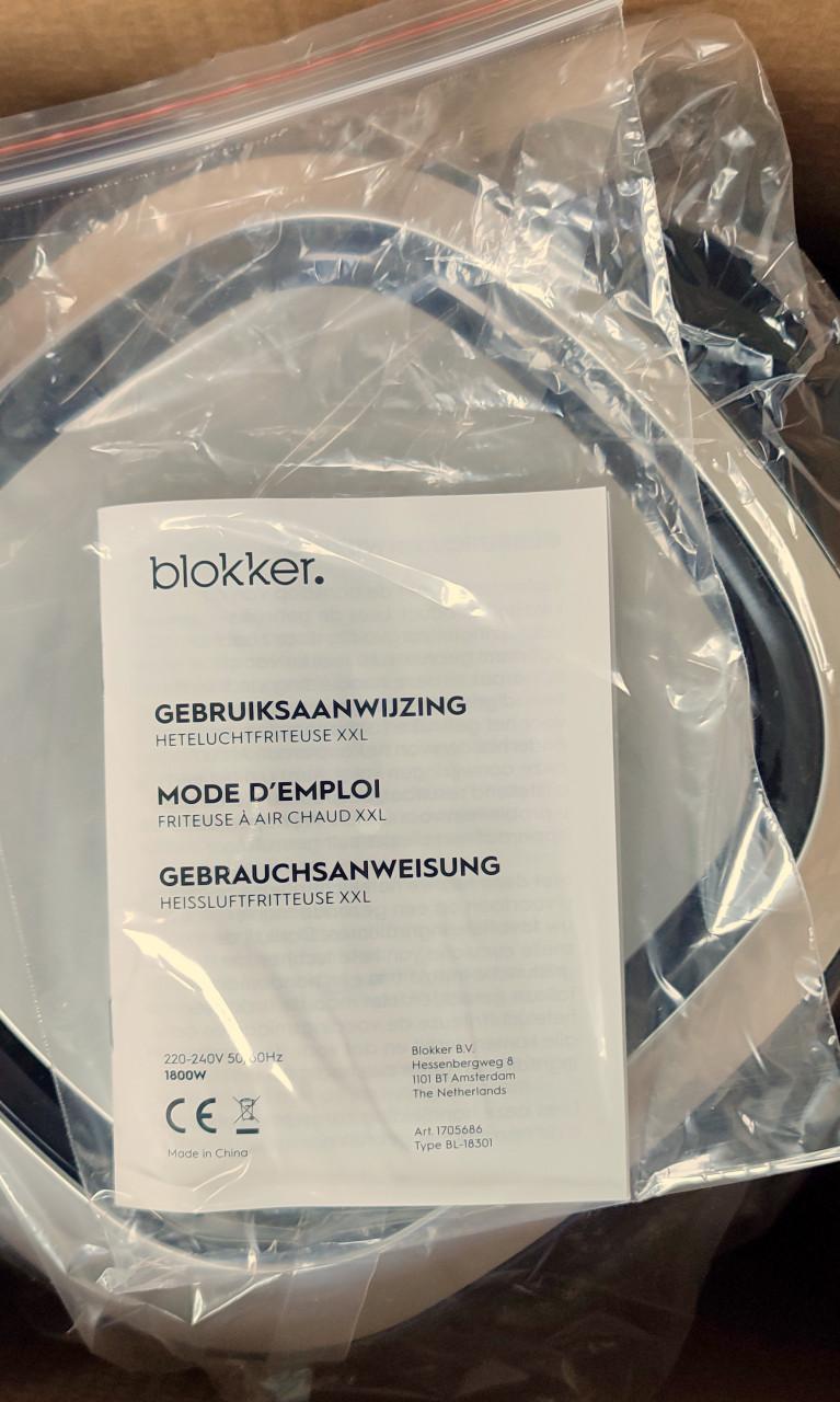 Nieuwe Blokker hetelucht friteuse XXL 1800 W / 5.5 L / 1.4 kg friet