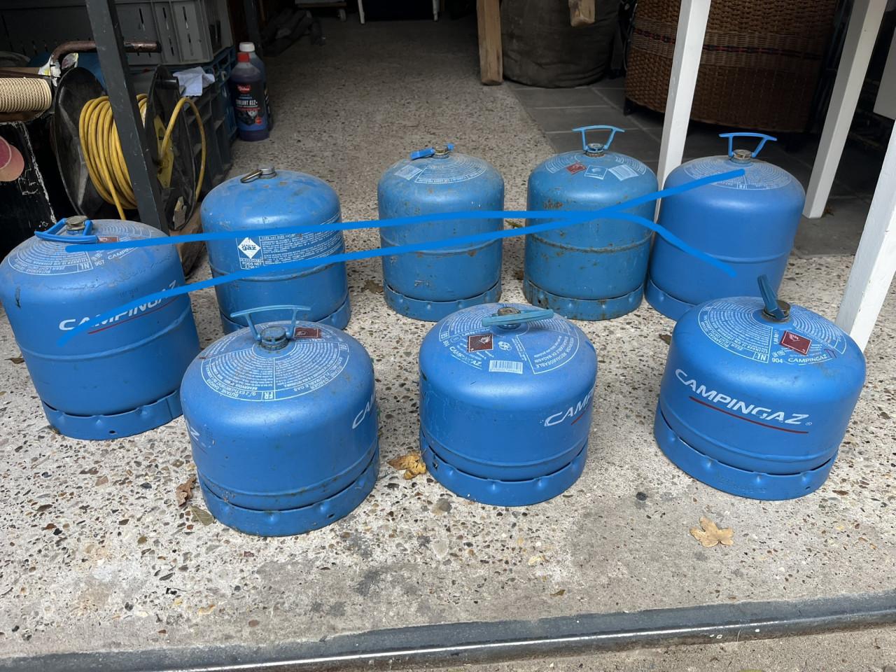 Campingaz gasfles 904 en 907 Leeg