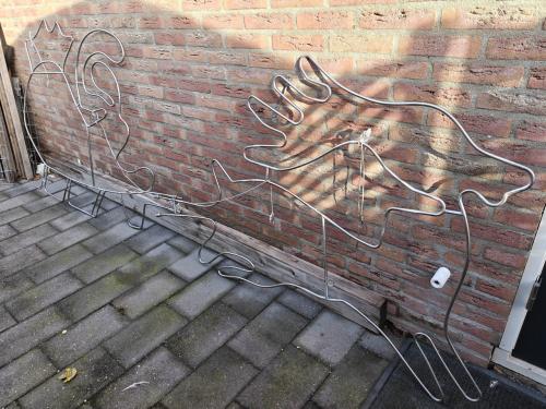 Frame voor lichtslang Rendier met slee