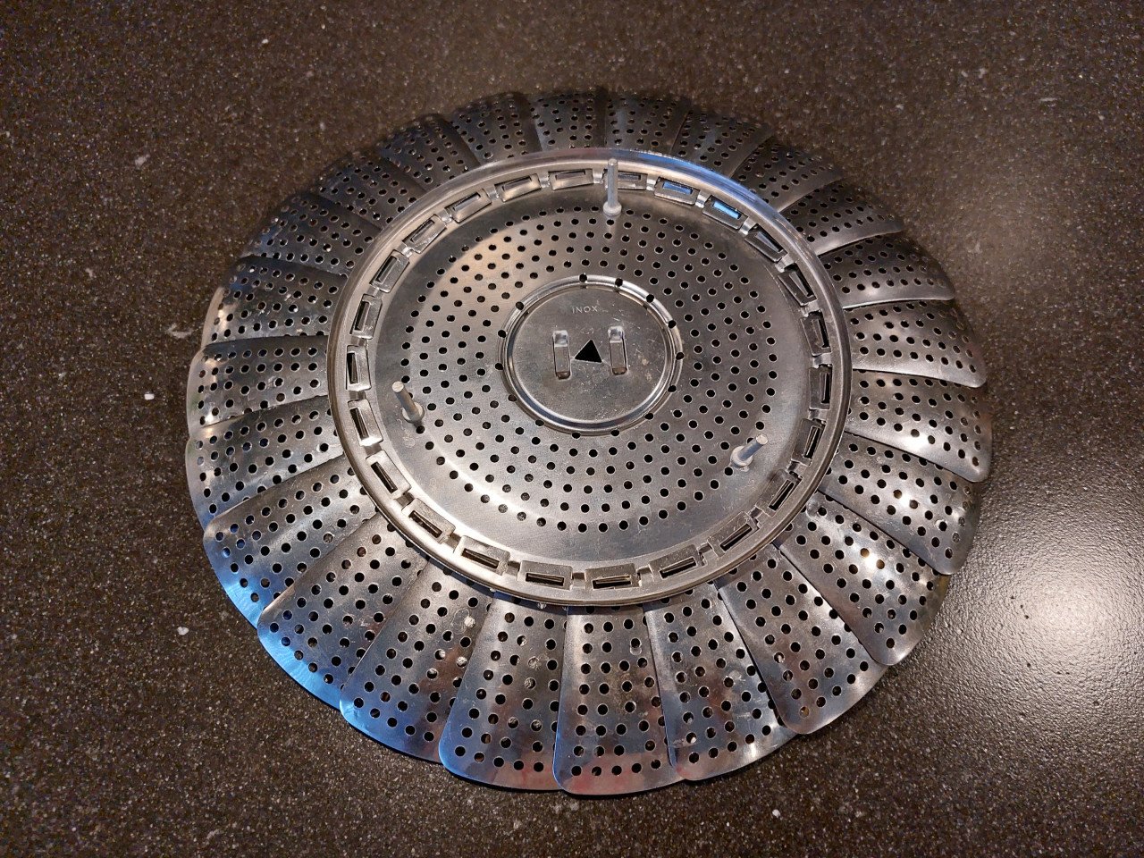 Opvouwbaar stoommandje-stoombloem-stoomrek-roestvrij staal-stoominzet-inox