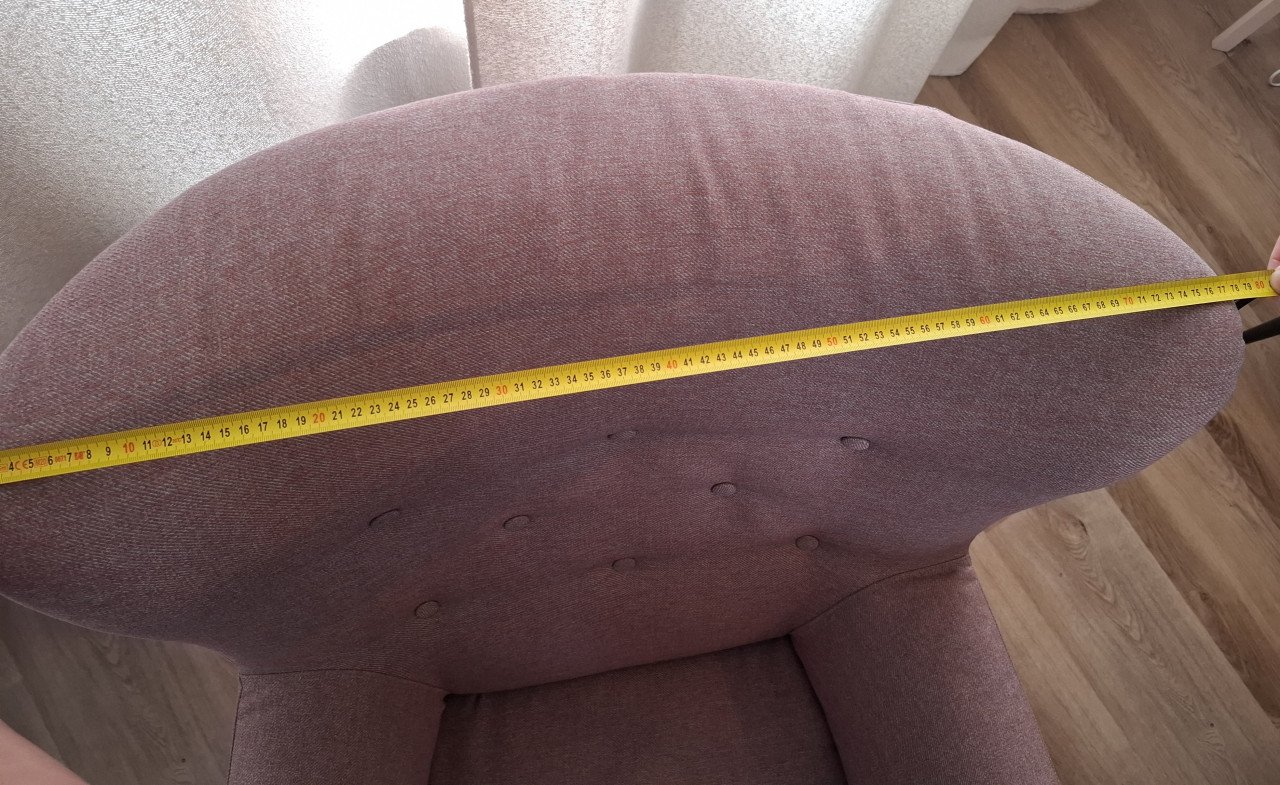 Roze fauteuil
