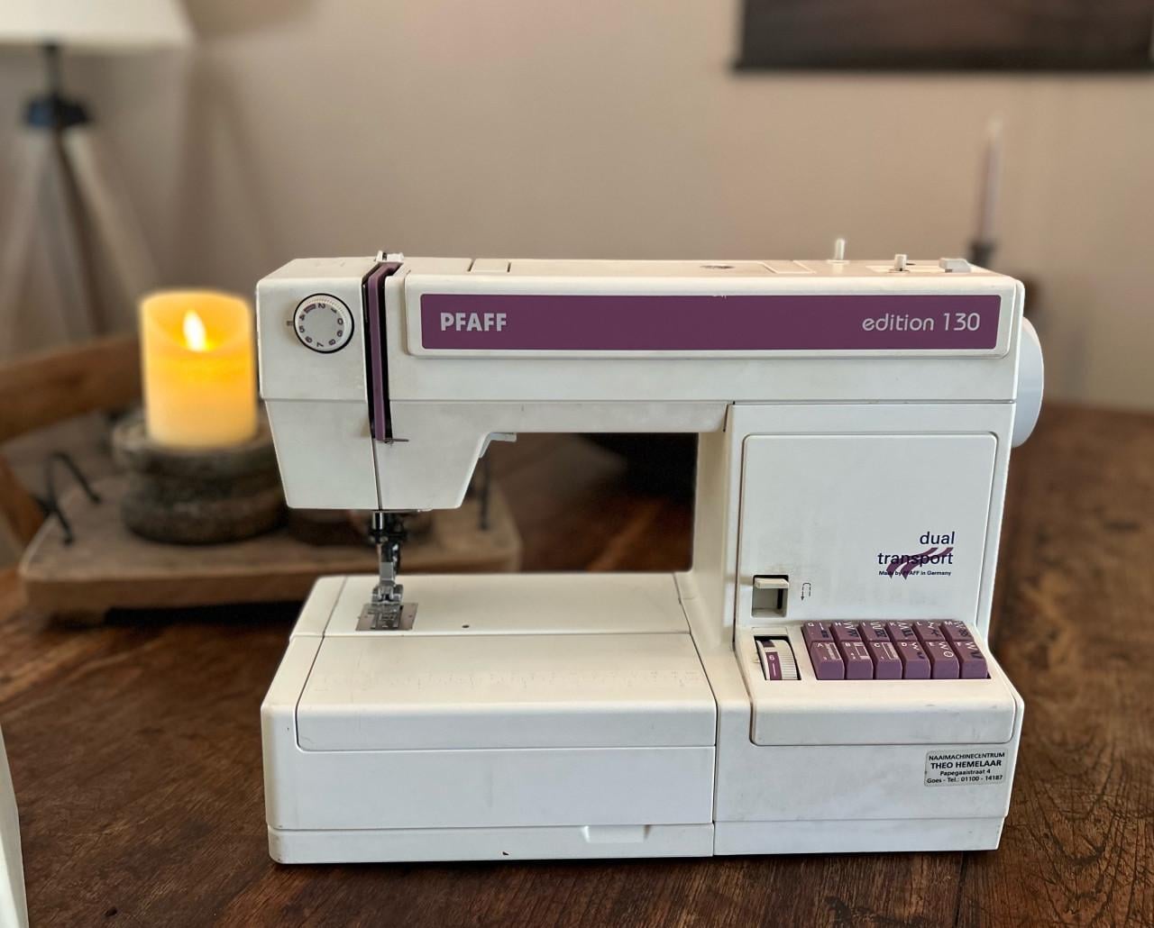 Pfaff Edition 130 naaimachine met IDT en originele koffer