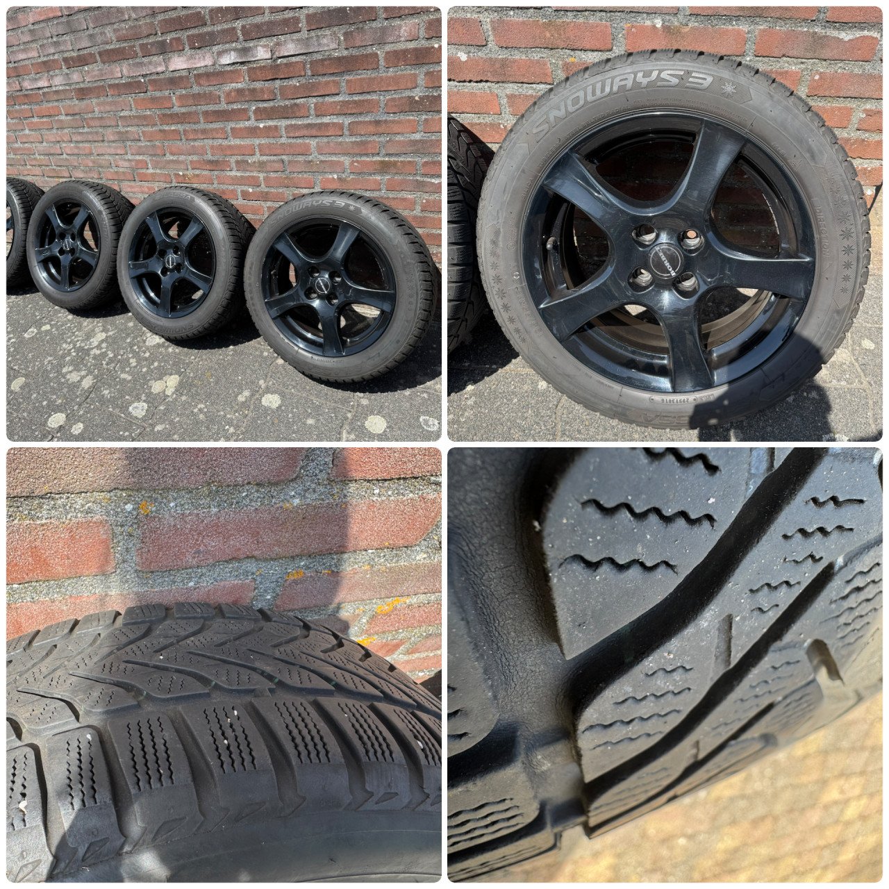 Borbet velgenset met winterbanden 195/55 R16