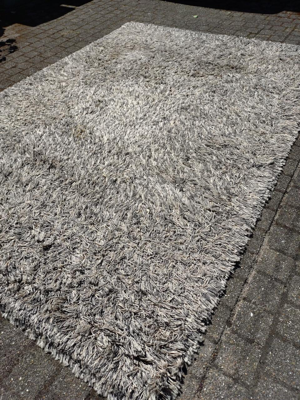 Vloerkleed grijs gemillieerd