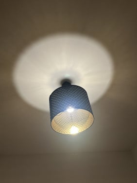 Lampenkap zwart met goud