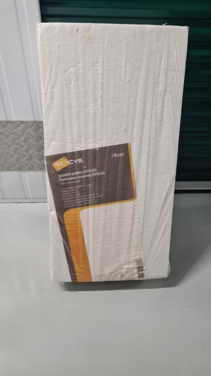 Isolatieplaten  -  Polystyreen isolatieplaat EPS 100x50x4cm 6st 3m²
