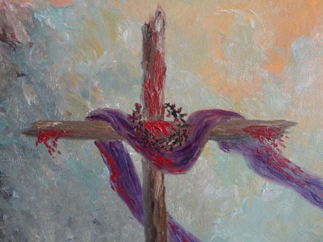 " Redemption "  prachtig Acrylschilderij van Bertha Hamilton