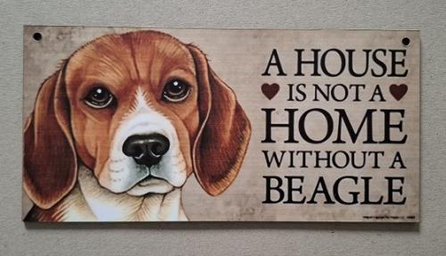 Houten Bordjes Met Honden  NIEUW