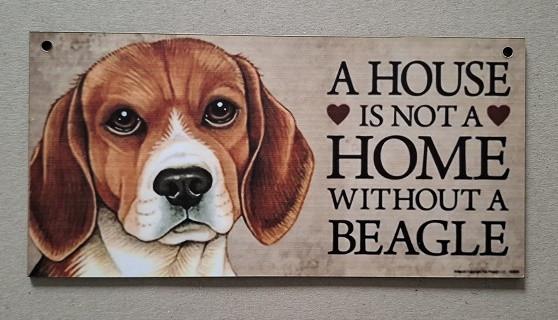 Houten Bordjes Met Honden  NIEUW