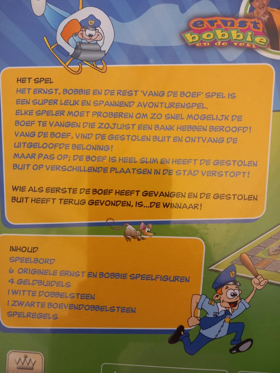 Vang de boef - nieuw spel