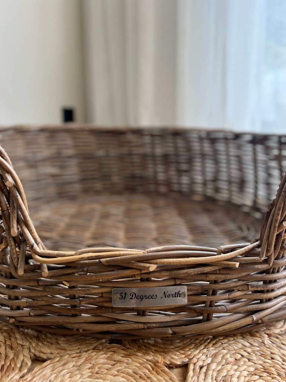 Prachtige rieten/rattan hondenmand | groot formaat