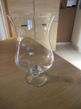 Mooi glazen windlicht of vaas