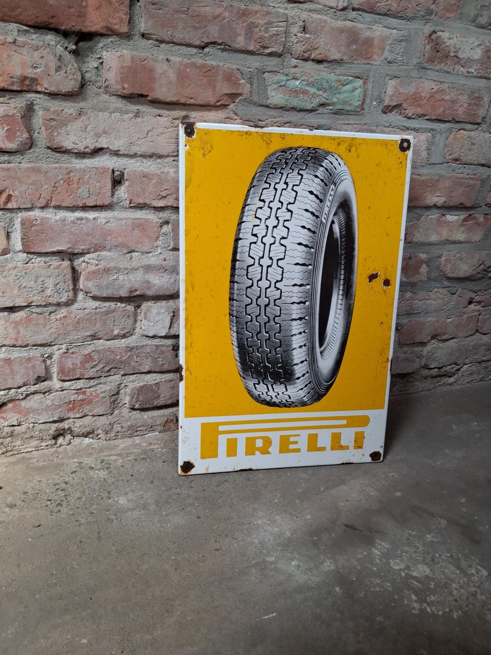 Emaille Pirelli bord