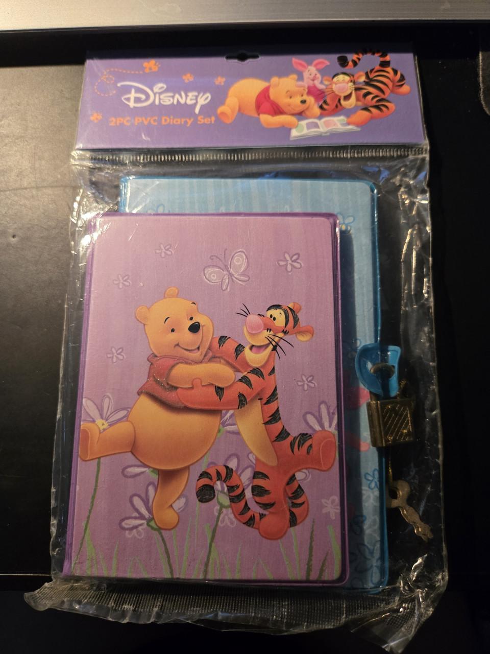 Disney Winnie de Poeh dagboekset met een slotje en sleutels, Nieuw