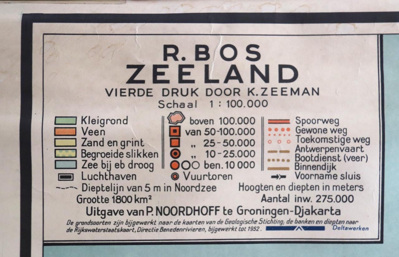 Landkaart Van Zeeland ( Bos)