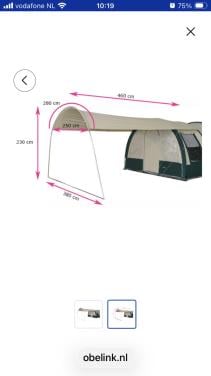 Tent luifel sombrero Obelink