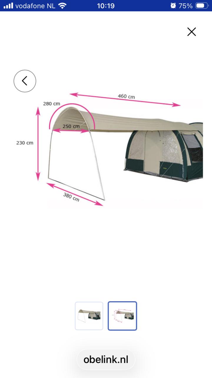 Tent luifel sombrero Obelink