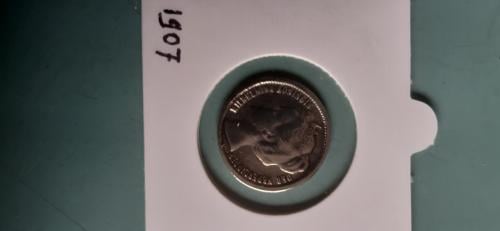 Halve gulden wilhelmina 1907