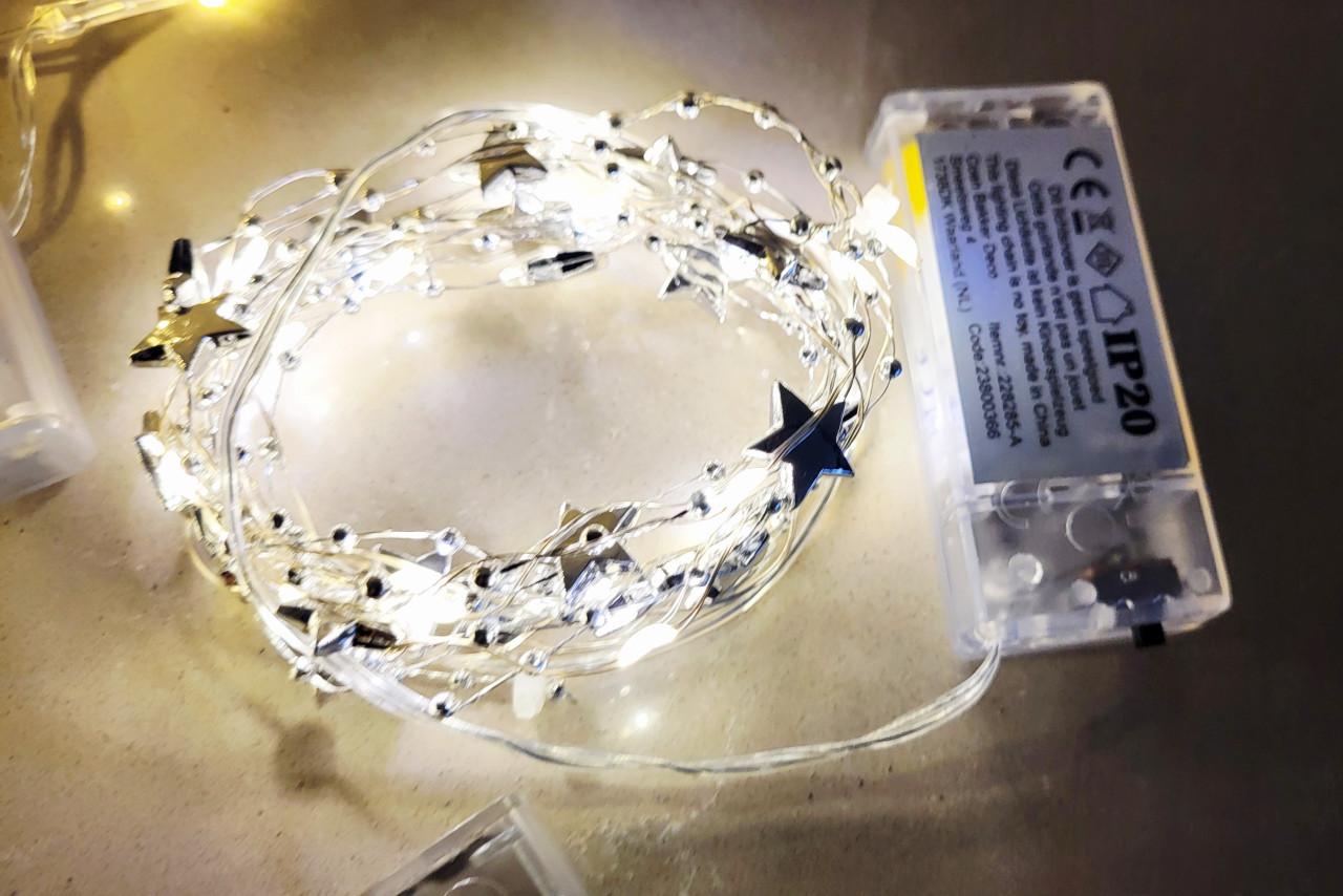 Diverse lichtsnoertjes inclusief batterijen