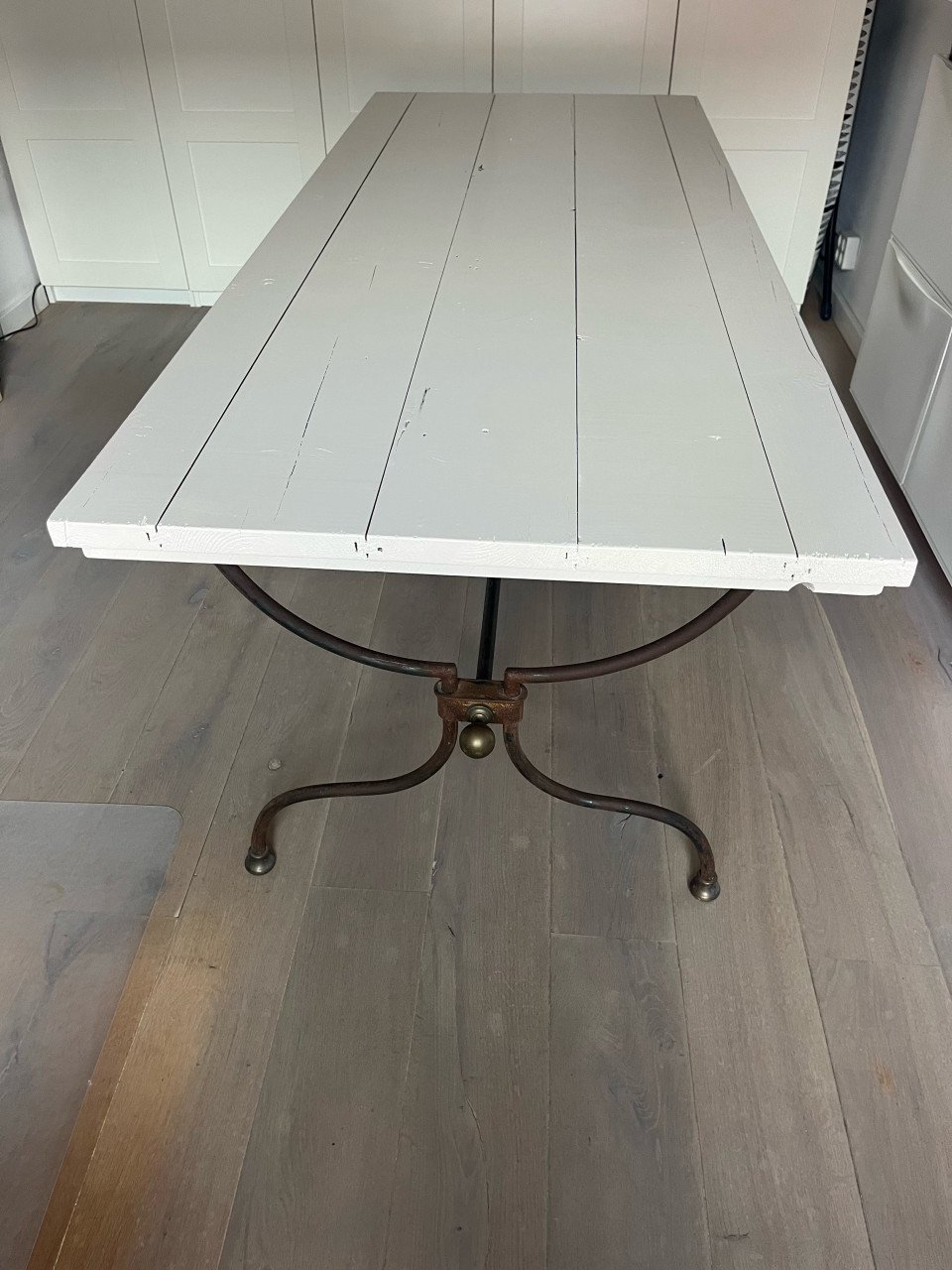 Tafel onderstel voor tuin of evt binnen van staal