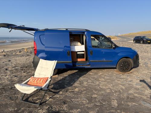 Verlengde Opel Combo microcamper te koop