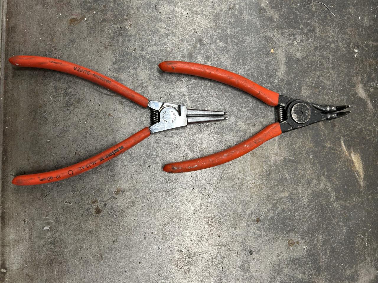 Diverse segerringtangen Knipex en Gedore