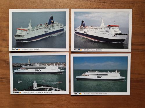 Ansichtkaarten groot formaat P&O Ferries