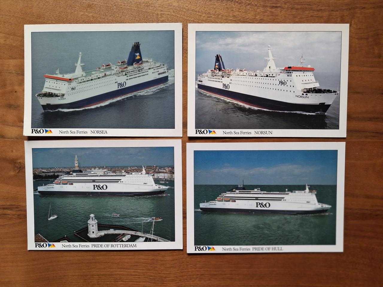 Ansichtkaarten groot formaat P&O Ferries