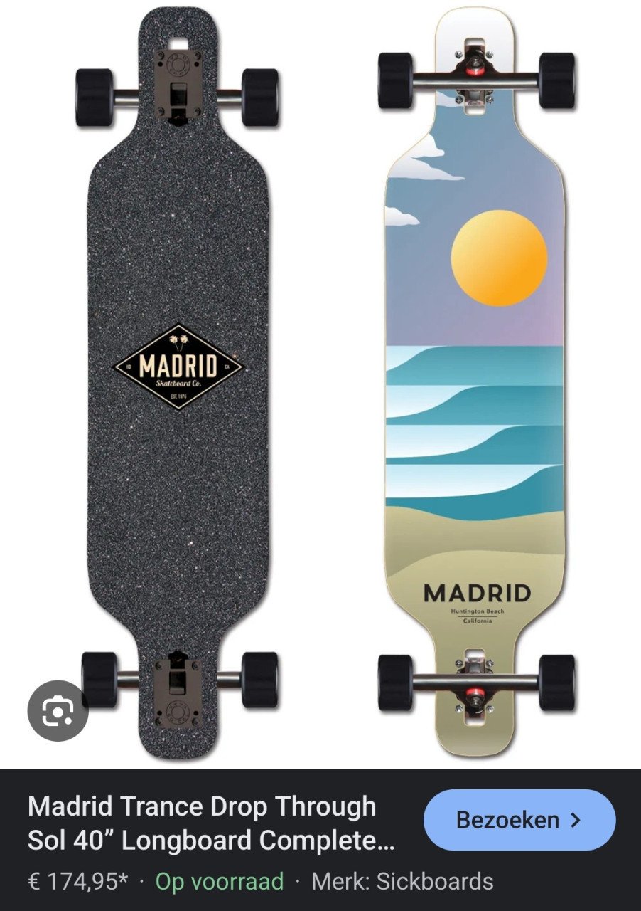 Longboard 'De Madrid Trance Drop Through'