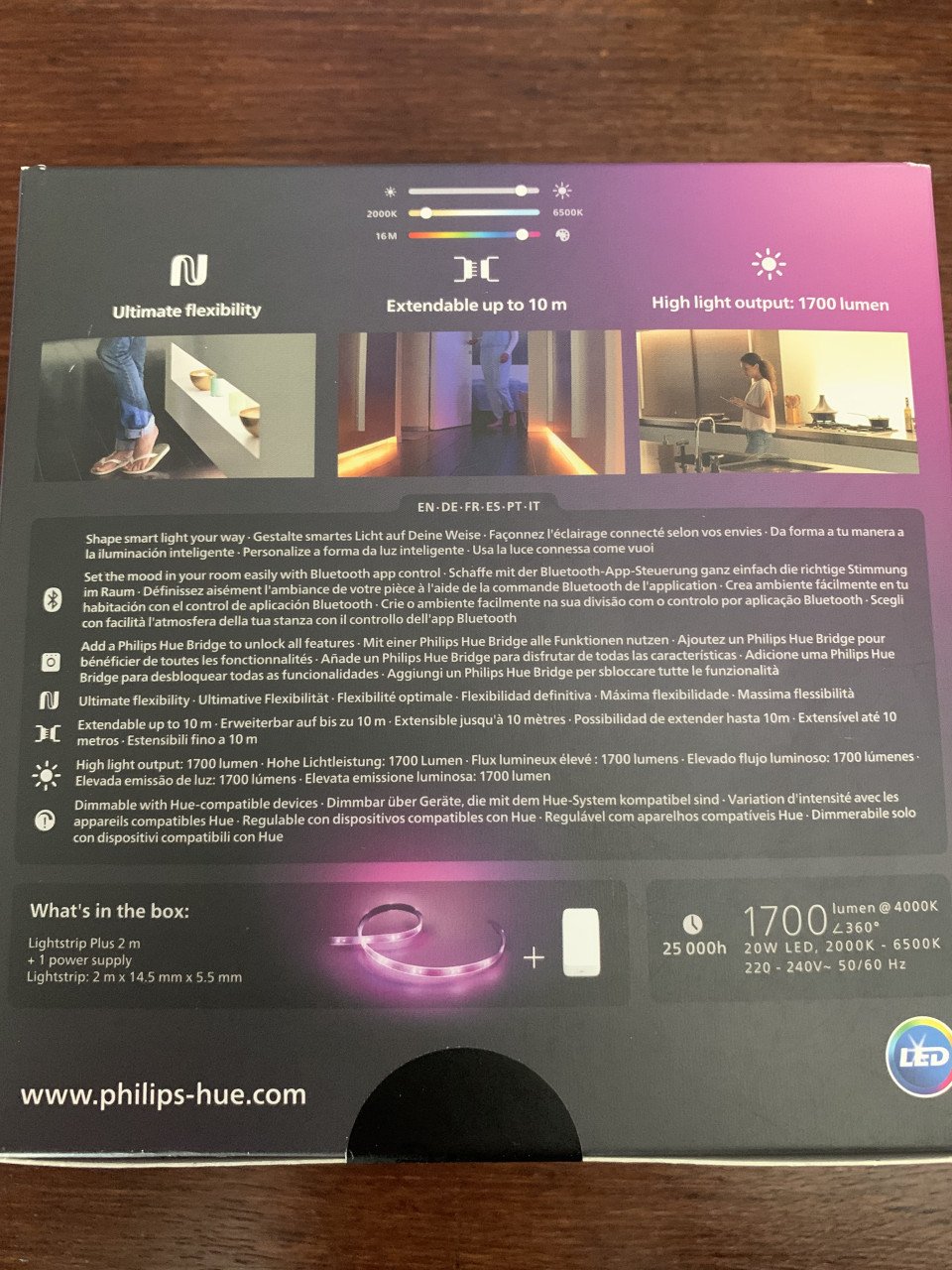 Philips Hue Lightstrip Plus basis 2 meter - V4 - nieuw