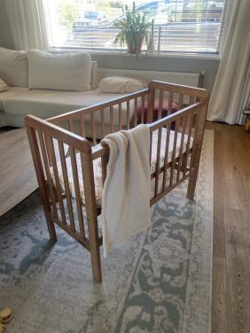 Woodies wieg hola bb co sleeper met matras