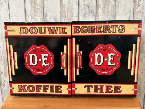 Groot Douwe Egberts winkelblik  2 deurtjes.