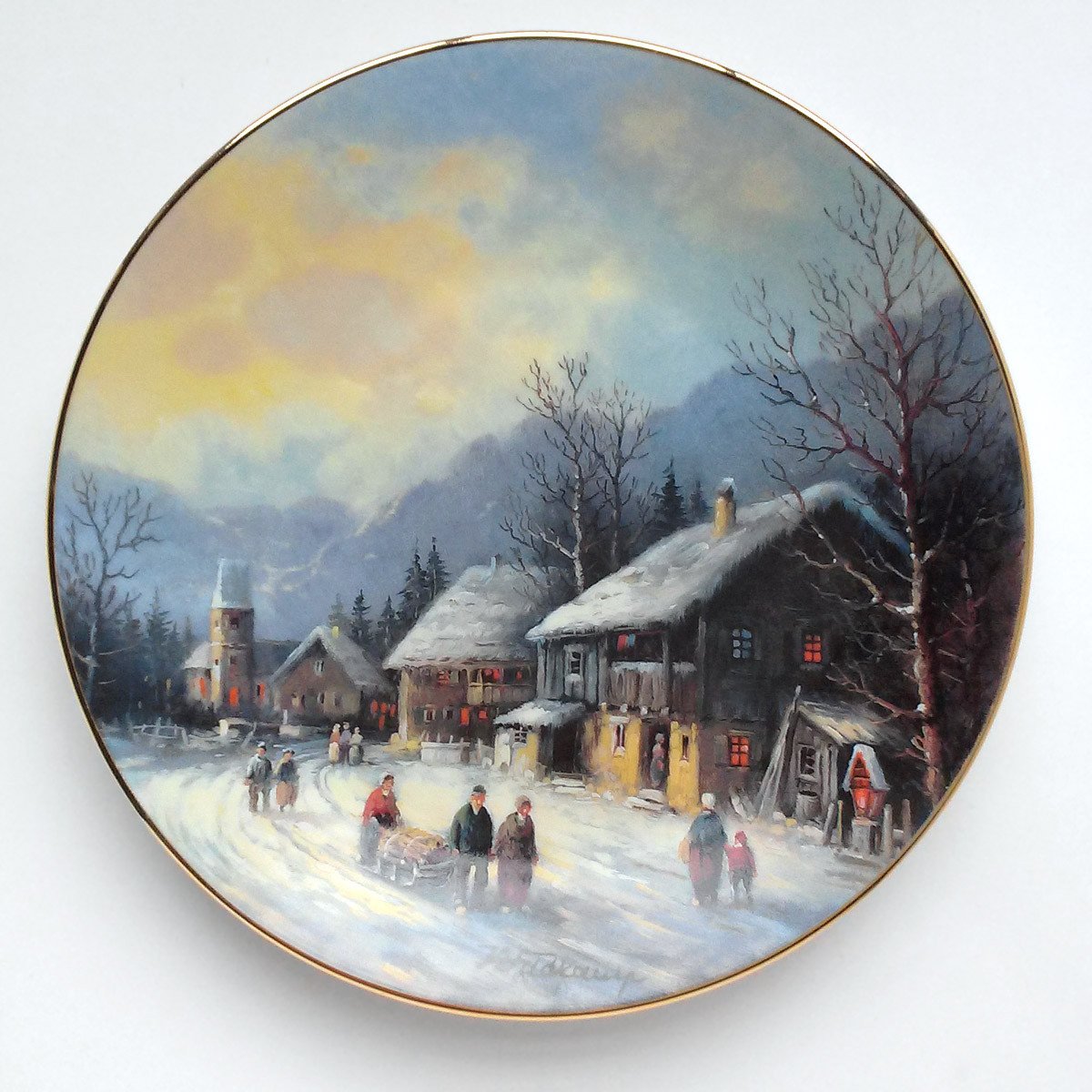 Wandborden "Romantische Kerstlandschappen"