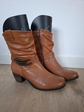 Camel leren laarzen, maat 39