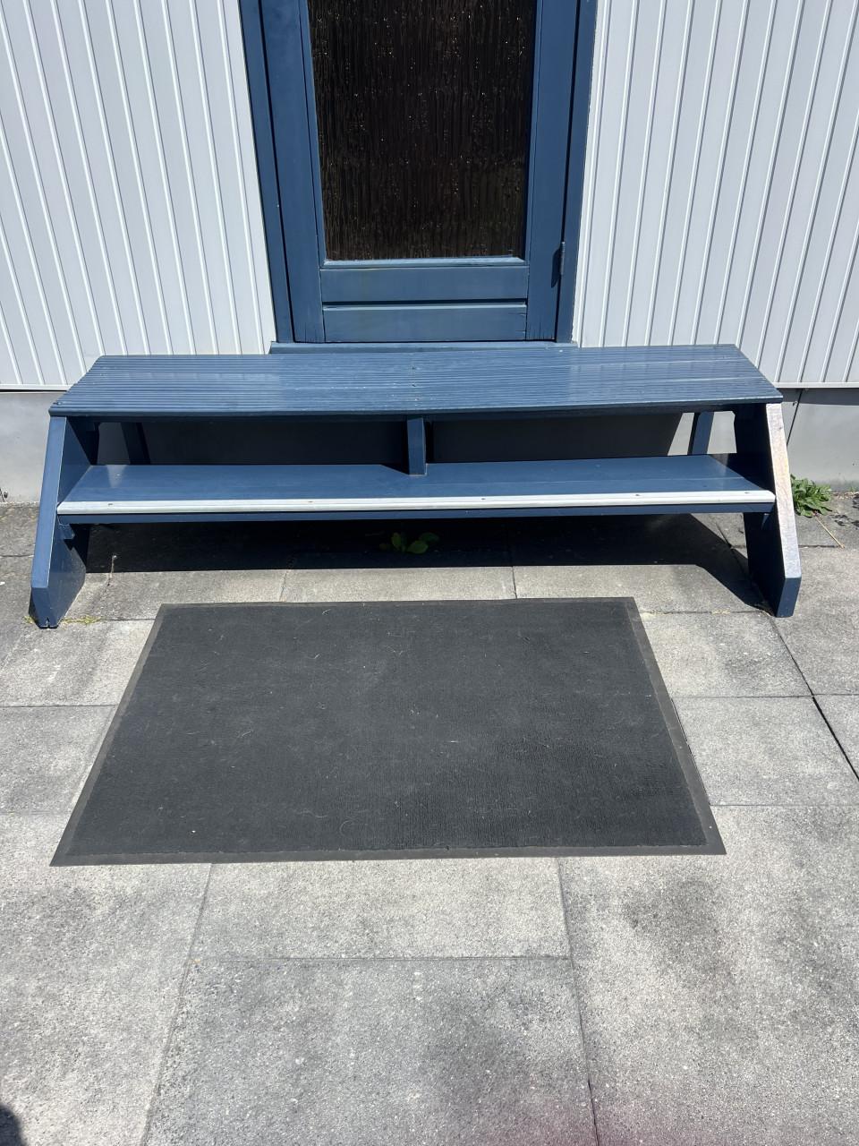 Houten trap voor caravan