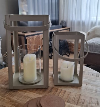 2 windlichten groen