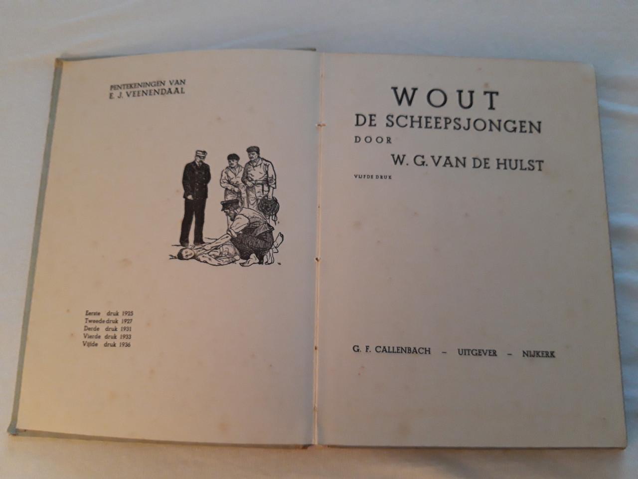 Vintage jeugd: Wout de Scheepsjongen: W.G. van de Hulst 1936  Gereserveerd