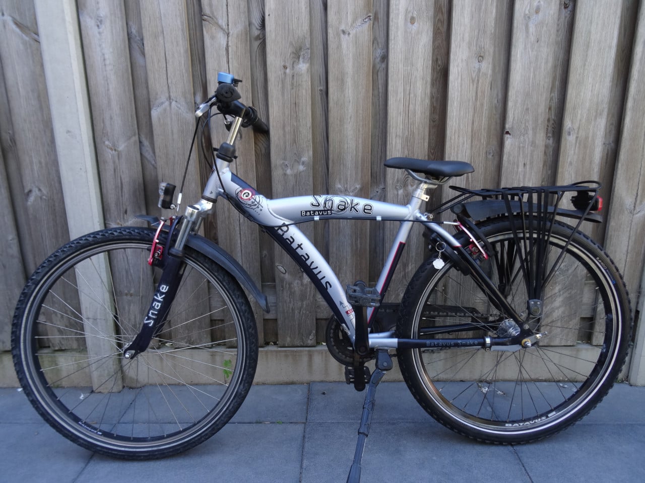 🚲 Batavus Snake Jongensfiets – 26 inch | Zilver/Blauw 🩶💙