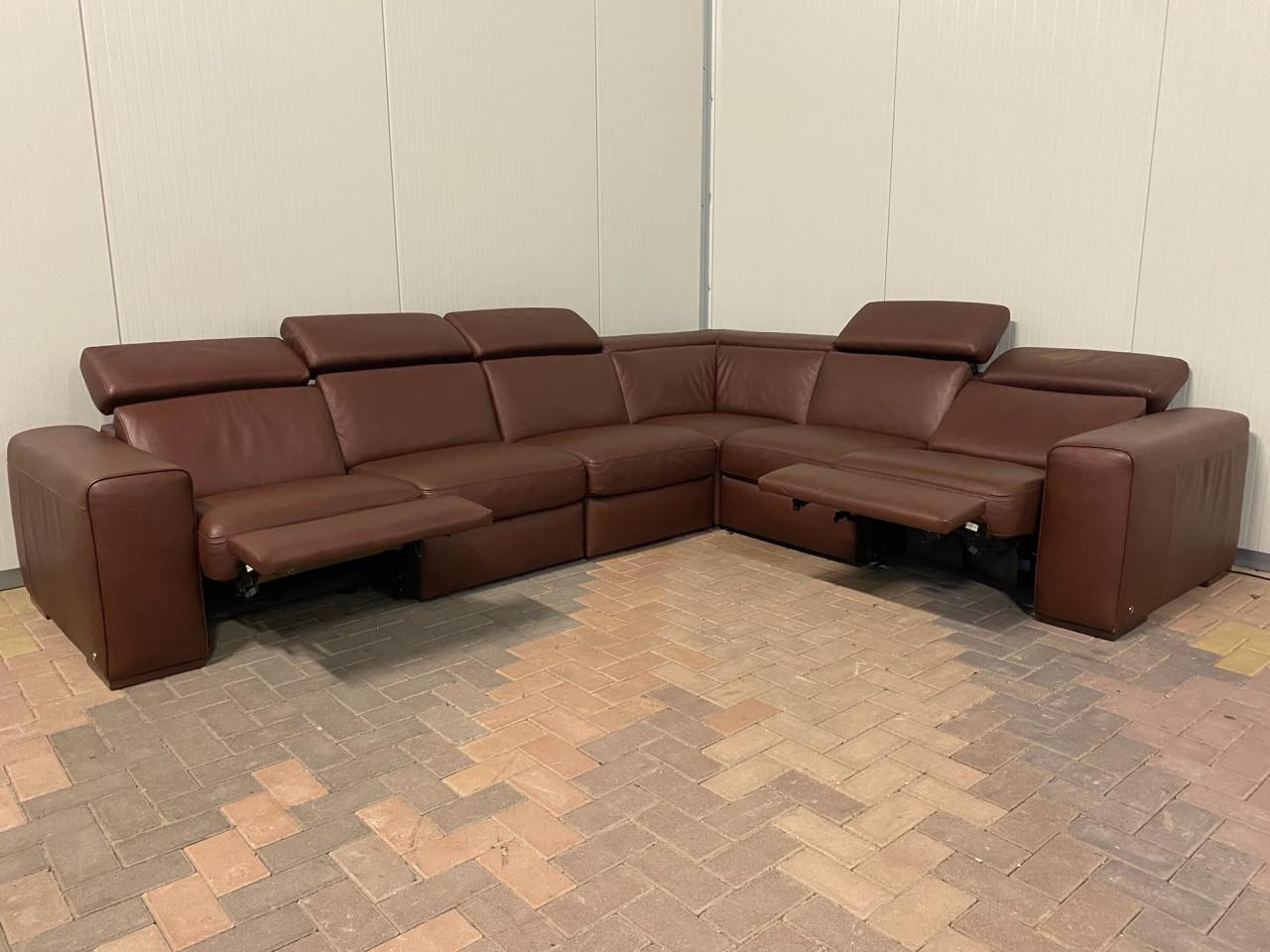 Natuzzi Editions B760 Leren Relax Hoekbank – Verstelbare Hoofdsteunen