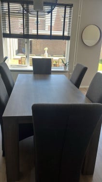 Tafel met stoelen gereserveerd!