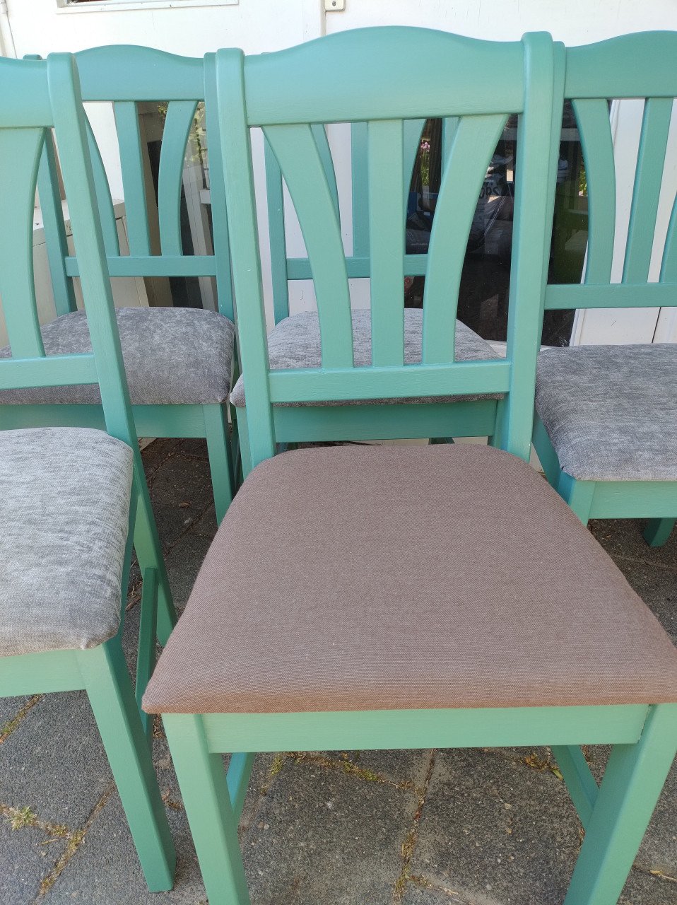 5 eetkamerstoelen, keukenstoelen, serre stoelen