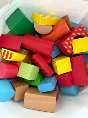 Houten speelgoed blokjes