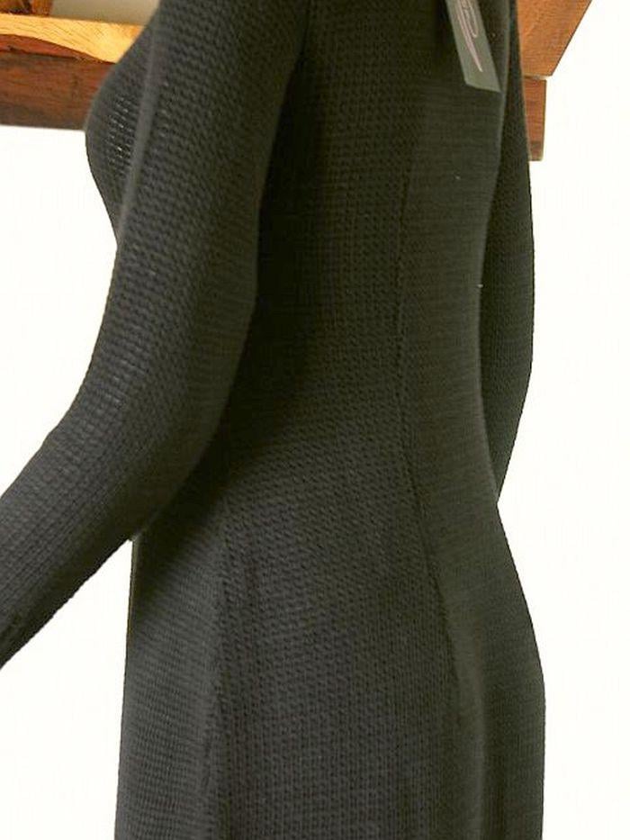 SÁBETH: Nieuw Grofgebreid jurkje zwart S of M