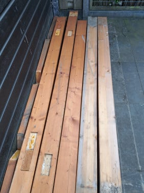 Houten palen