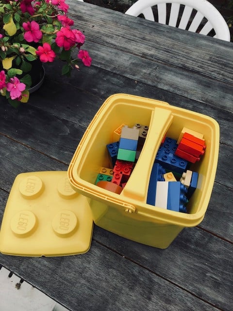 Lego emmer  met blokken