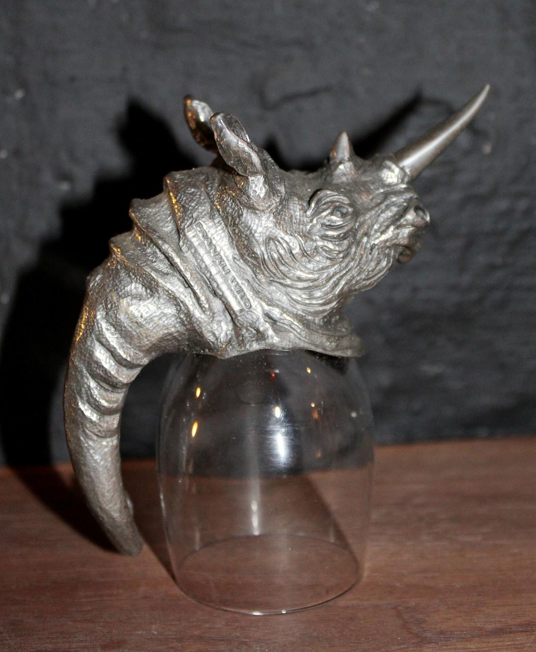 Borrelglas "Frankli Wild" Neushoorn